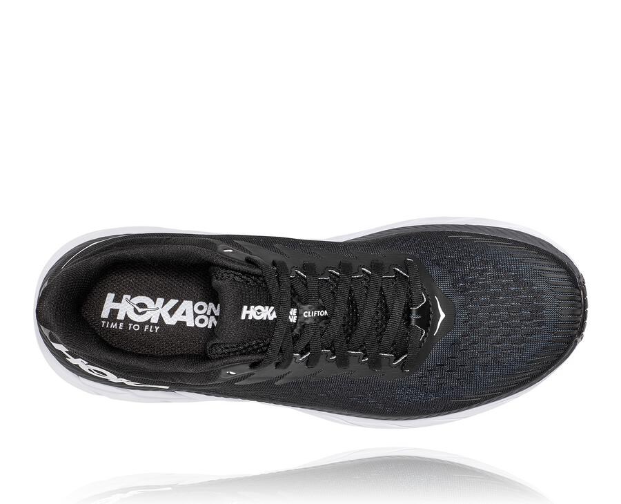 Hoka One One ランニングシューズ メンズ 黒/白 - クリフトン 7 - TO8674519